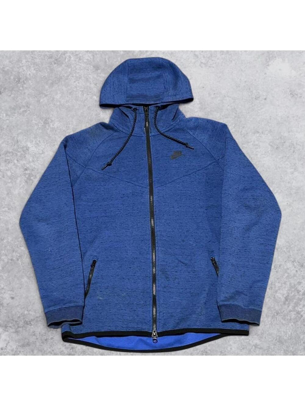 Men's Nike Tech Blue Fleece Jacket - Size Large